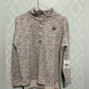 ‘47 Brand Women’s Quarter Snap Marbled Top